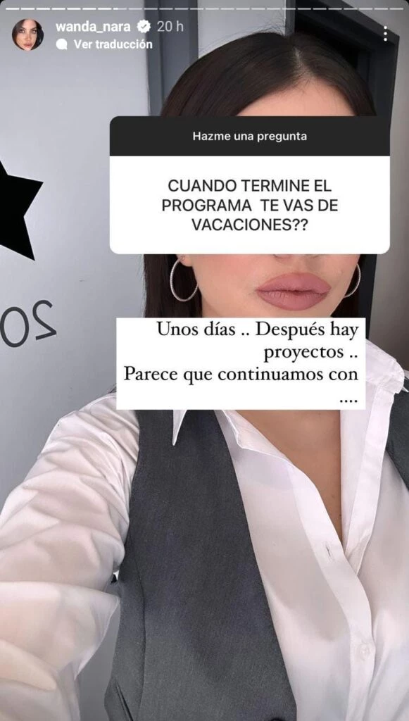 Wanda Nara habló de sus proyectos laborales