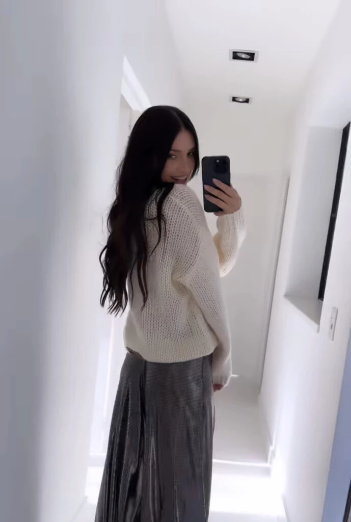 Zaira Nara apostó por los metalizados. Foto: Instagram.