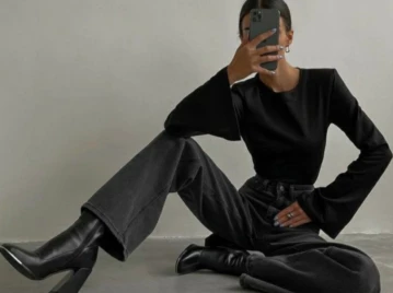 Zapatos punta cuadrada destacada