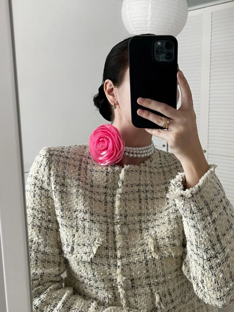 choker de flor accesorio 2023