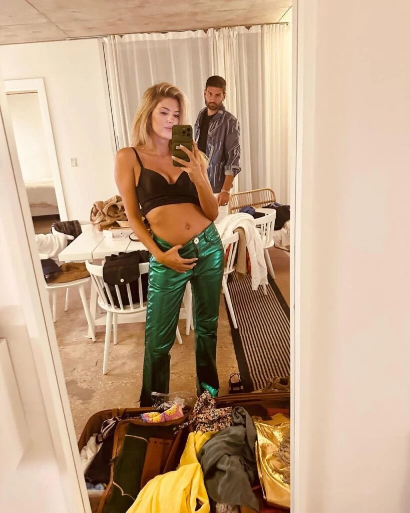 Pantalones metalizados