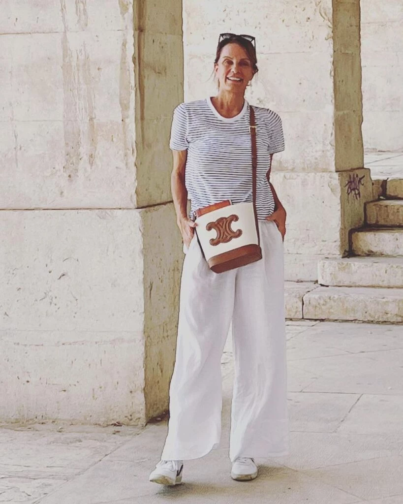 Nequi Galotti sorprendió en España con su look neavy y su cartera Celine