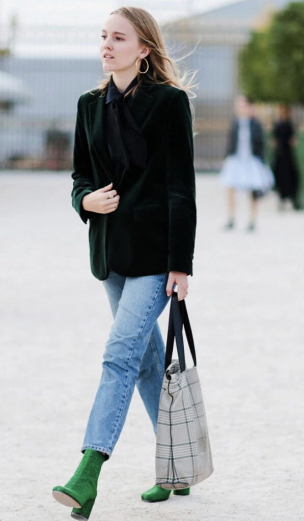 Así se usan los jeans en la oficina. Foto: Pinterest.