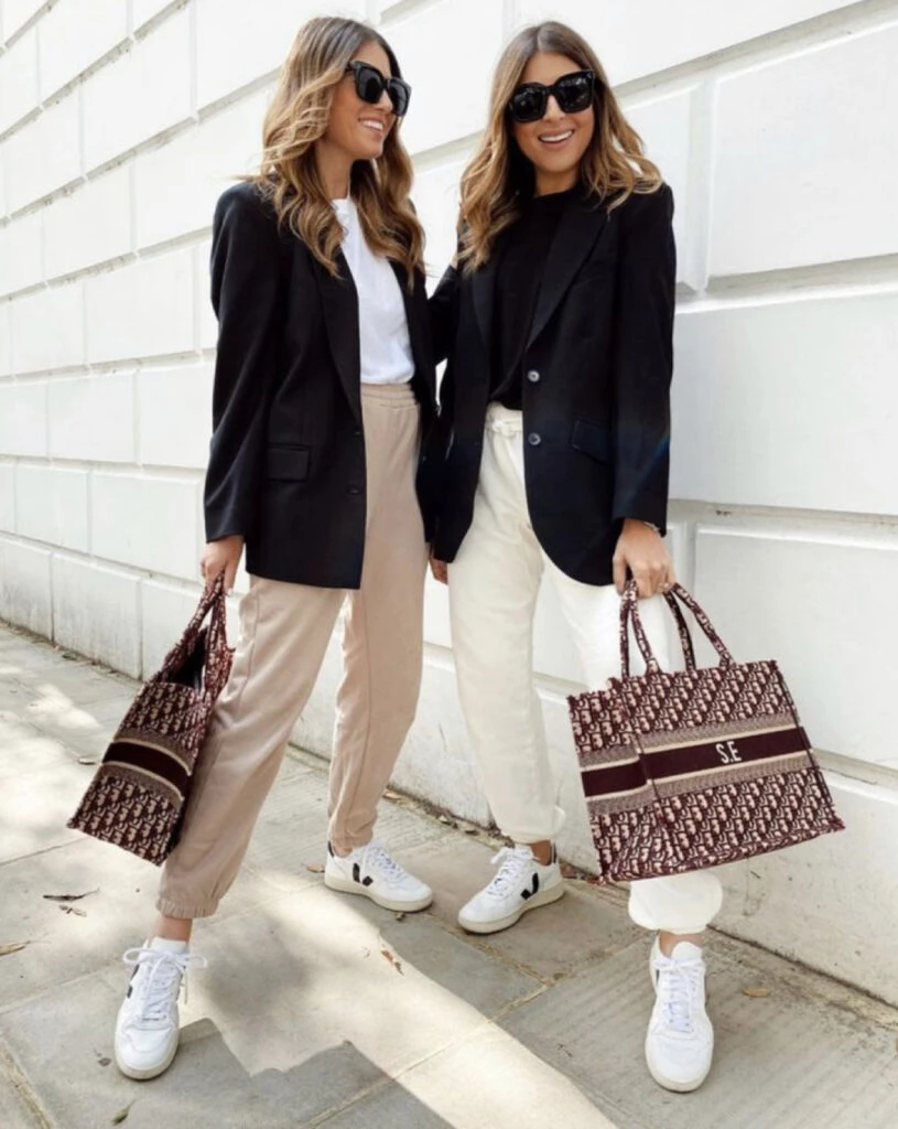 Blazer y jogger, la combinación más canchera de este invierno. Foto: Pinterest.