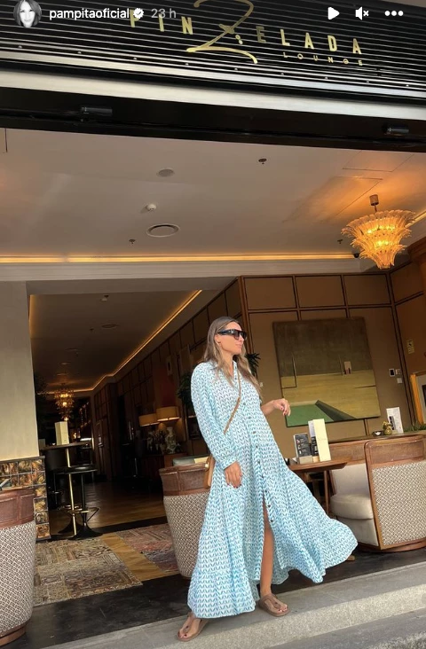 Pampita: de Madrid a Bangkok sin escalas.