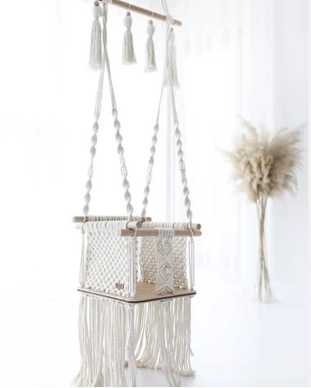 Mecedora bebé macramé