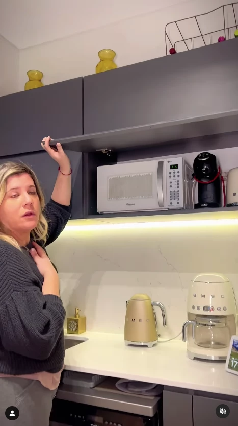 Dominique Metzger mostró su cocina refaccionada.