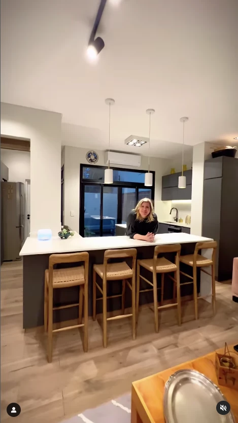 Dominique Metzger mostró su cocina refaccionada.