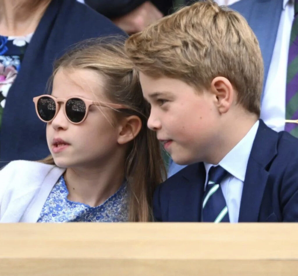 Charlotte y George en Wimbledon. Foto: Instagram.
