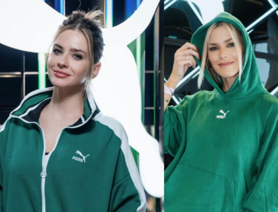 La China Suárez y Pía Slapka: embajadoras del estilo athleisure en color verde