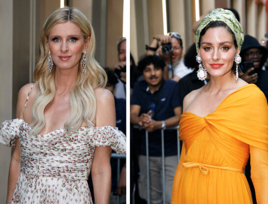 Vidriera: de Nicky Hilton a Olivia Palermo, los looks más glamorosos en el desfile de Giambattista Valli