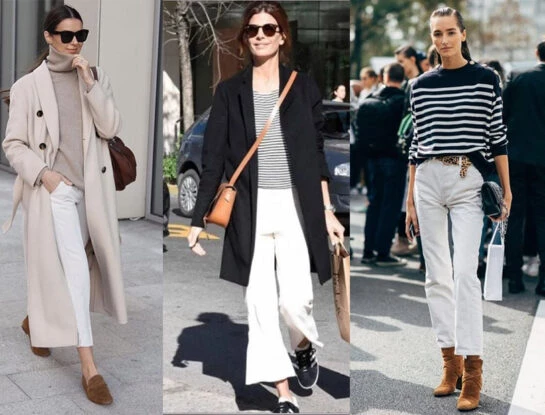 Guía de estilo: cómo llevar un pantalón blanco en invierno al estilo Juliana Awada
