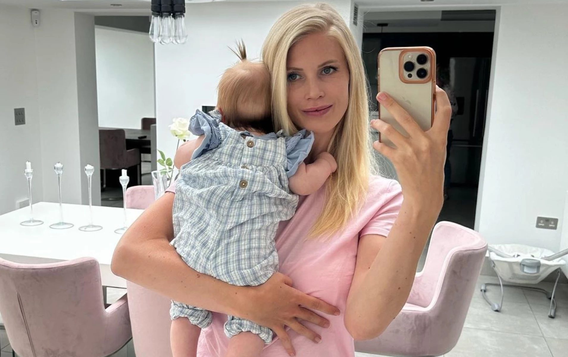 Daniela Christiansson celebró los 4 meses de su hija sin Maxi López