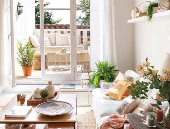 Las mejores ideas para decorar un living chico con plantas