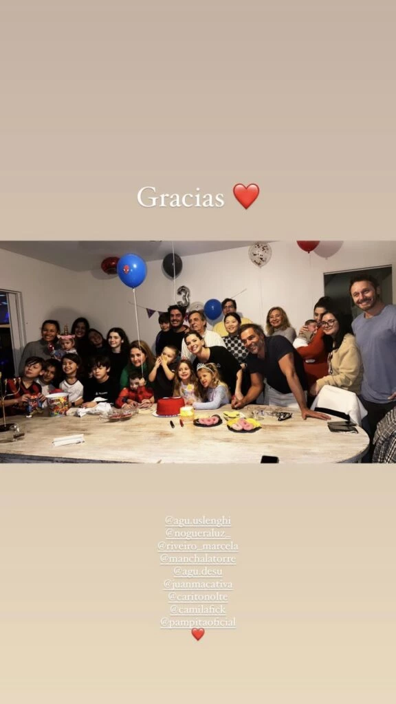 El cumpleaños de Amancio Vicuña. Foto: Instagram.