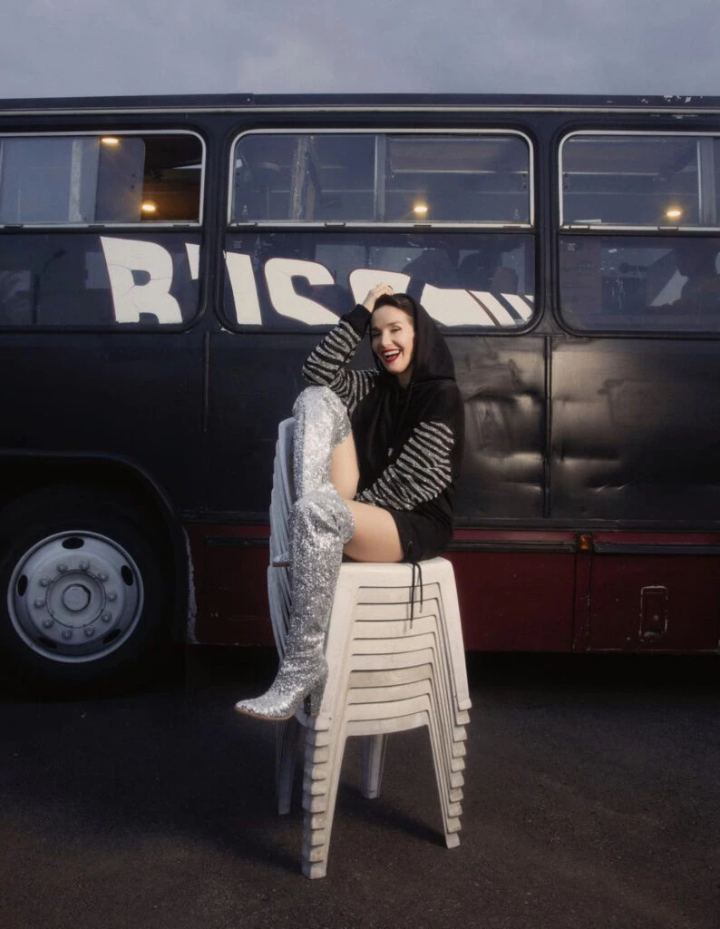 El look brilloso de Natalia Oreiro. Foto: Instagram.