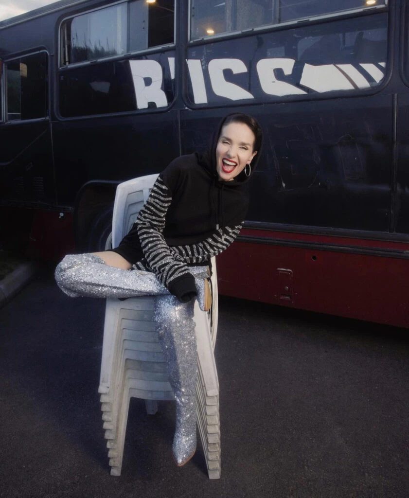 El look brilloso de Natalia Oreiro. Foto: Instagram.