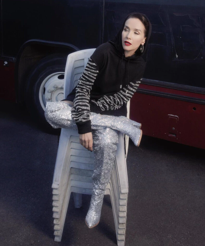 El look brilloso de Natalia Oreiro. Foto: Instagram.