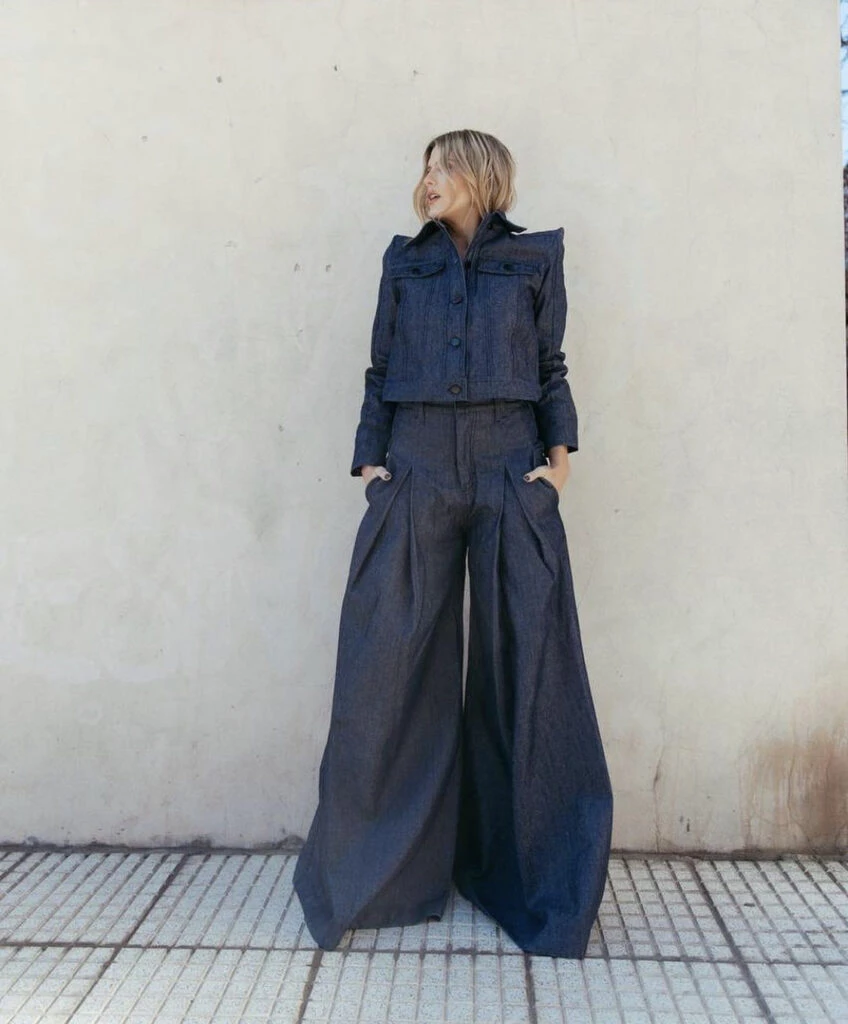 El look denim total de Mery del Cerro