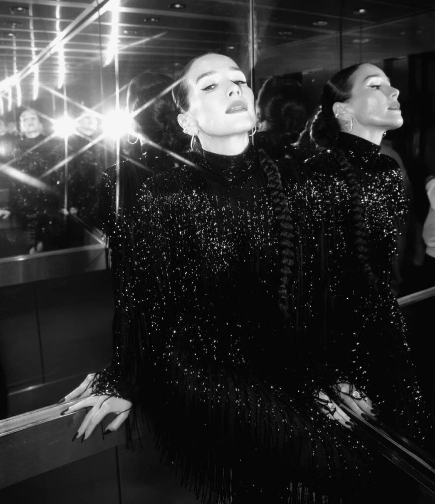 El look super fashionista que Natalia Oreiro llevó a Noche al Dente. Foto: Instagram.