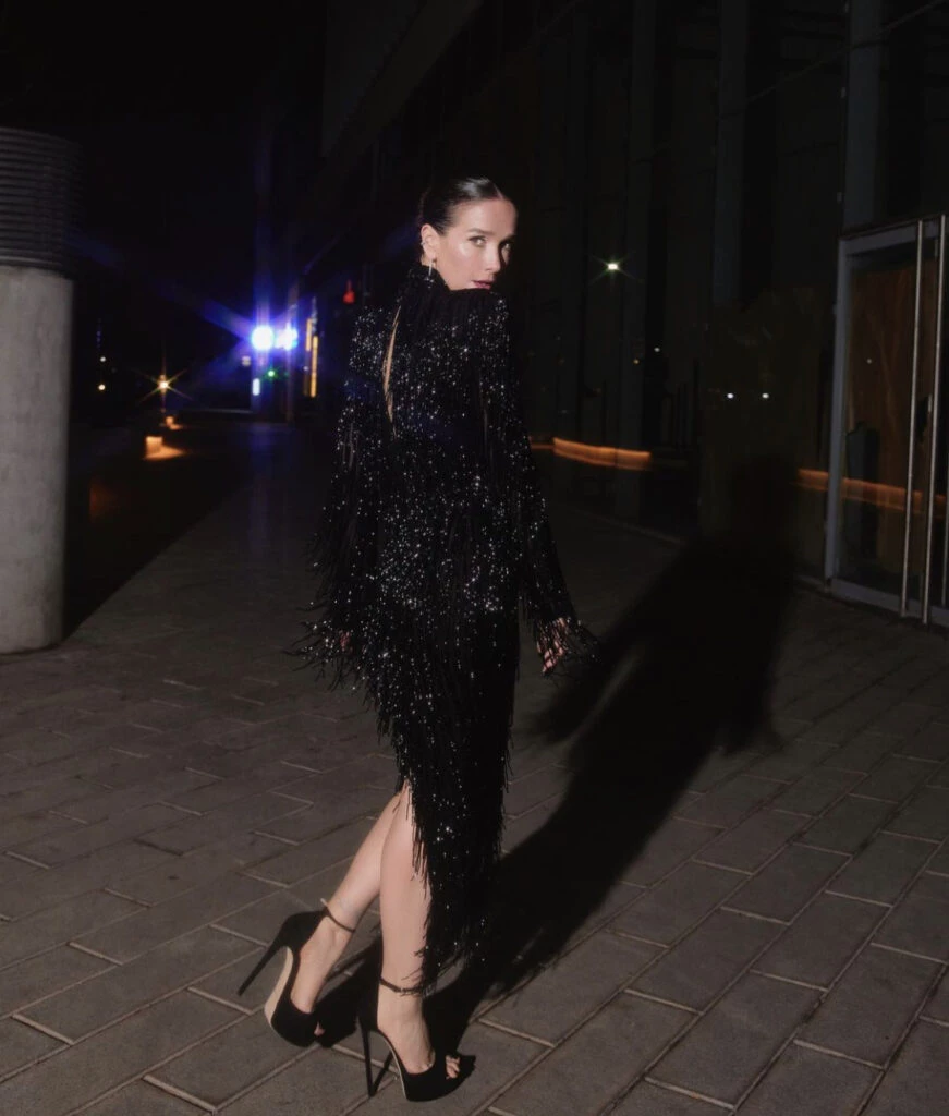 El look super fashionista que Natalia Oreiro llevó a Noche al Dente. Foto: Instagram.