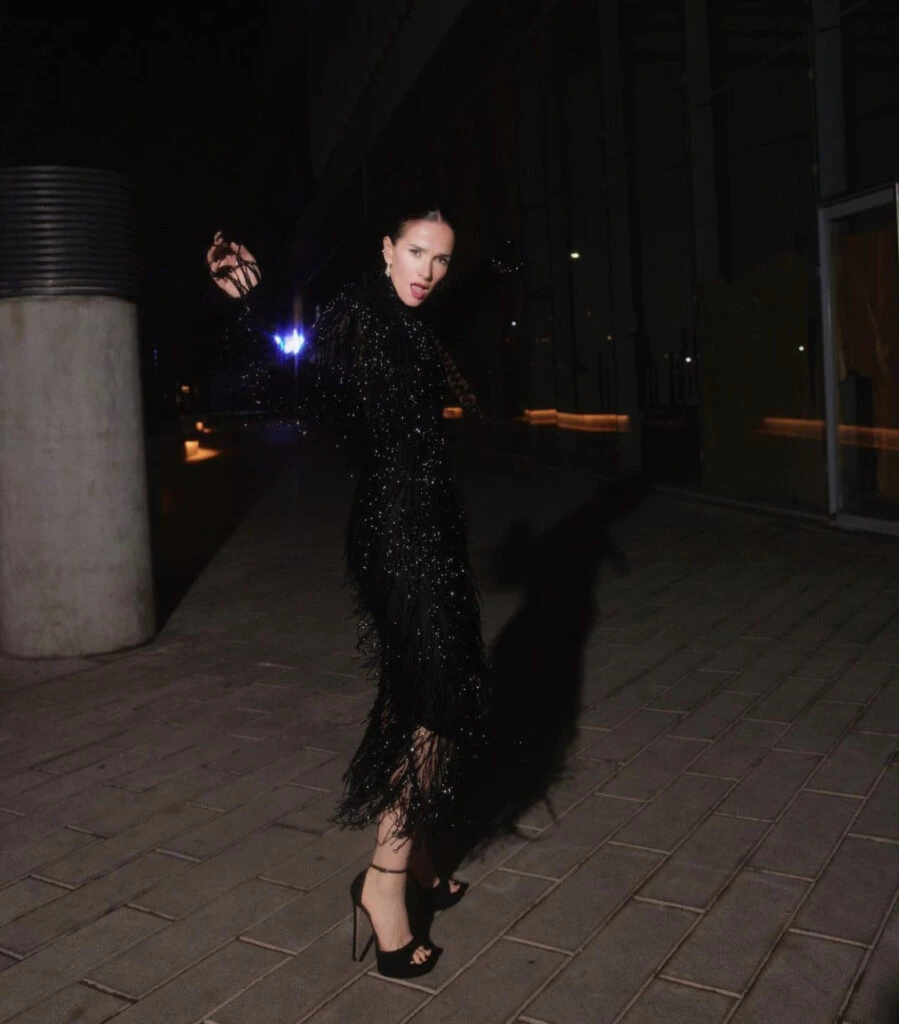 El look super fashionista que Natalia Oreiro llevó a Noche al Dente. Foto: Instagram.