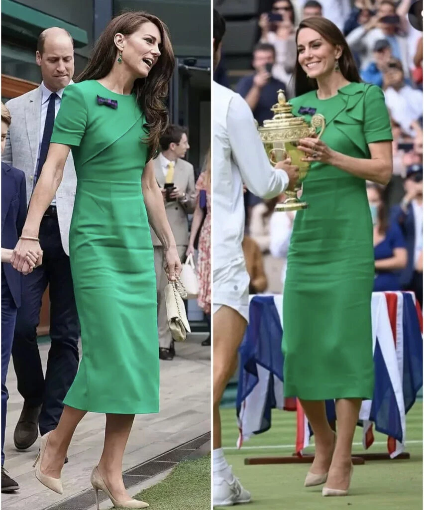 El verde, el color preferido de Kate Middleton. Foto: Instagram.
