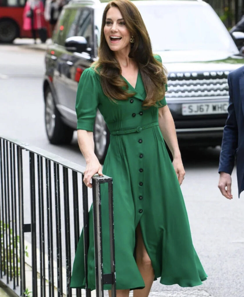El verde, el color preferido de Kate Middleton. Foto: Instagram.