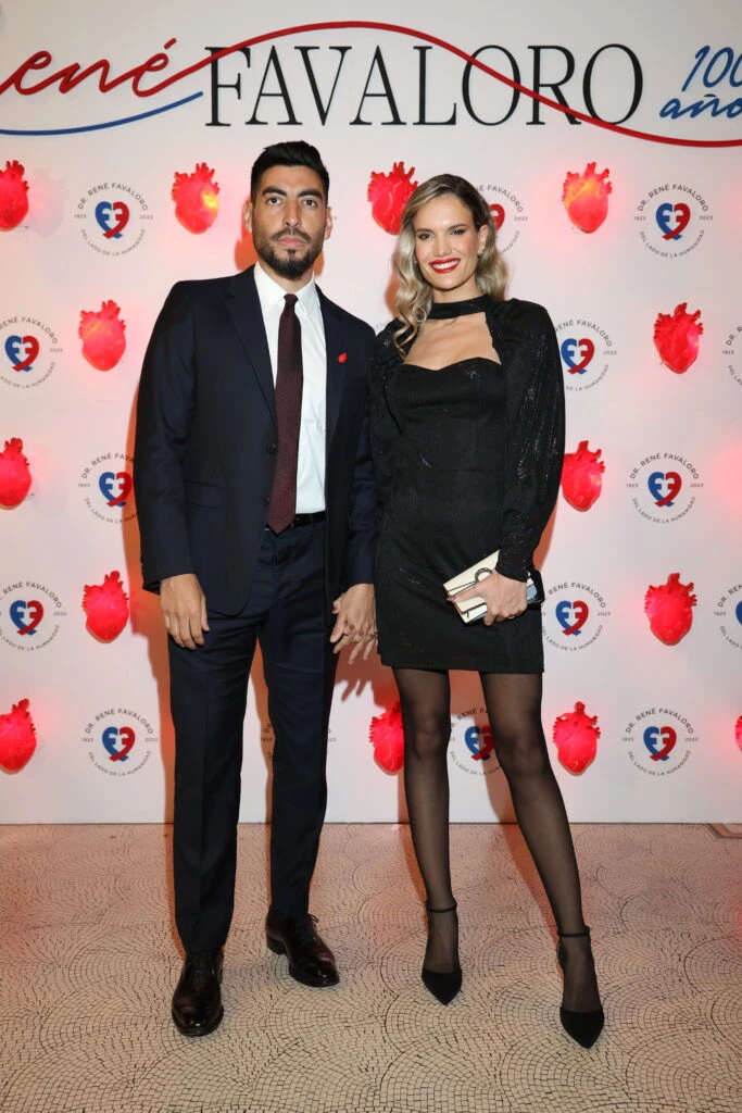 Facundo Moyano y Eva Bargiela en la gala por los 100 años de René Favaloro en el Teatro Colón
