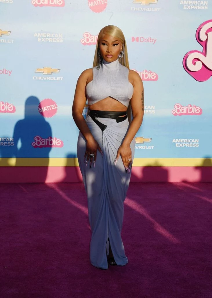Nicki Minaj en la premiere mundial de la película Barbie. Foto: Fotonoticias.