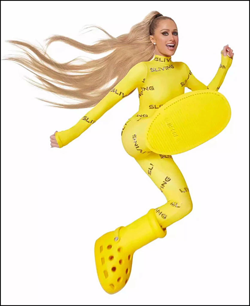 Paris Hilton crocs