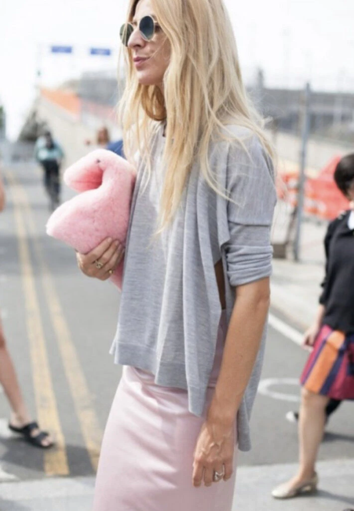 Gris y rosa, la combinación más trendy. Foto: Pinterest.