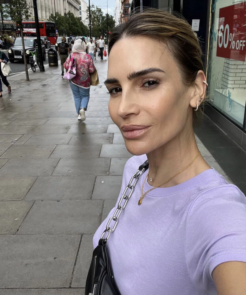 María Vázquez apostó por el lavanda, el color más trendy del 2023. Foto: Instagram.