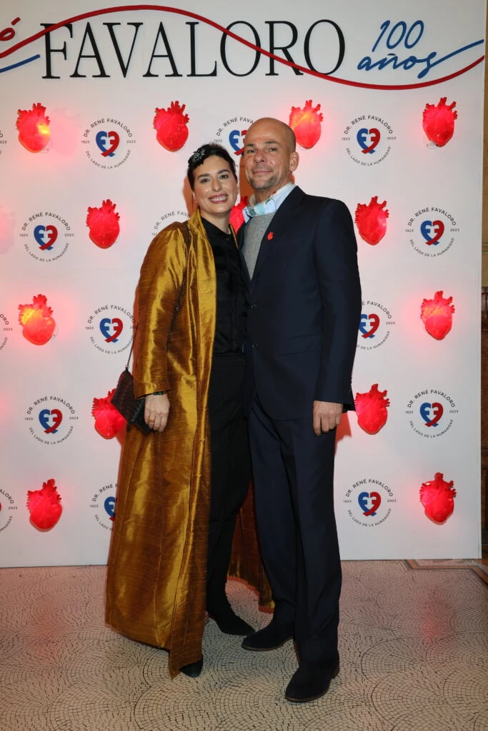 Inés Bertón y Alejandro Mata en la gala por los 100 años de René Favaloro en el Teatro Colón