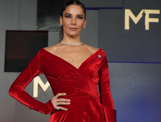Martín Fierro 2023: Juana Viale deslumbró en la red carpet con un vestido al rojo vivo