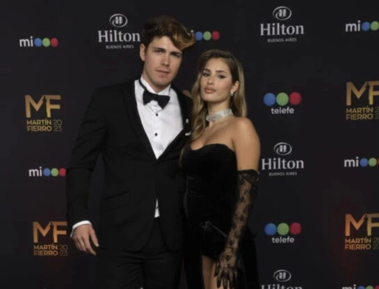 Juli Poggio y Marcos Ginocchio dieron señales de romance en los Martín Fierro