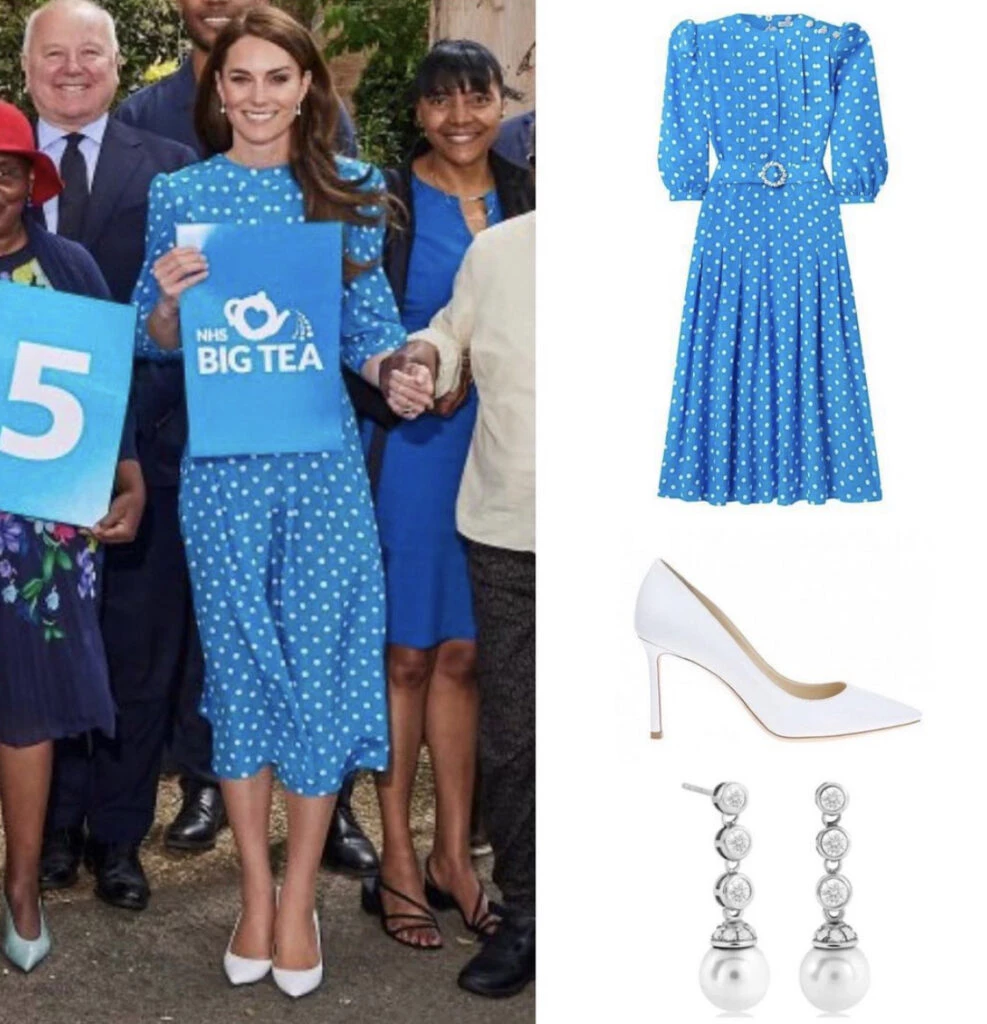 Kate Middleton y un look homenaje a Lady Di. Foto: Instagram.