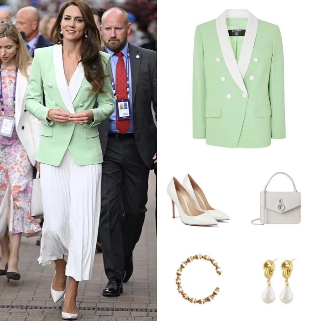 Kate Middleton y un look homenaje a Lady Di. Foto: Instagram.