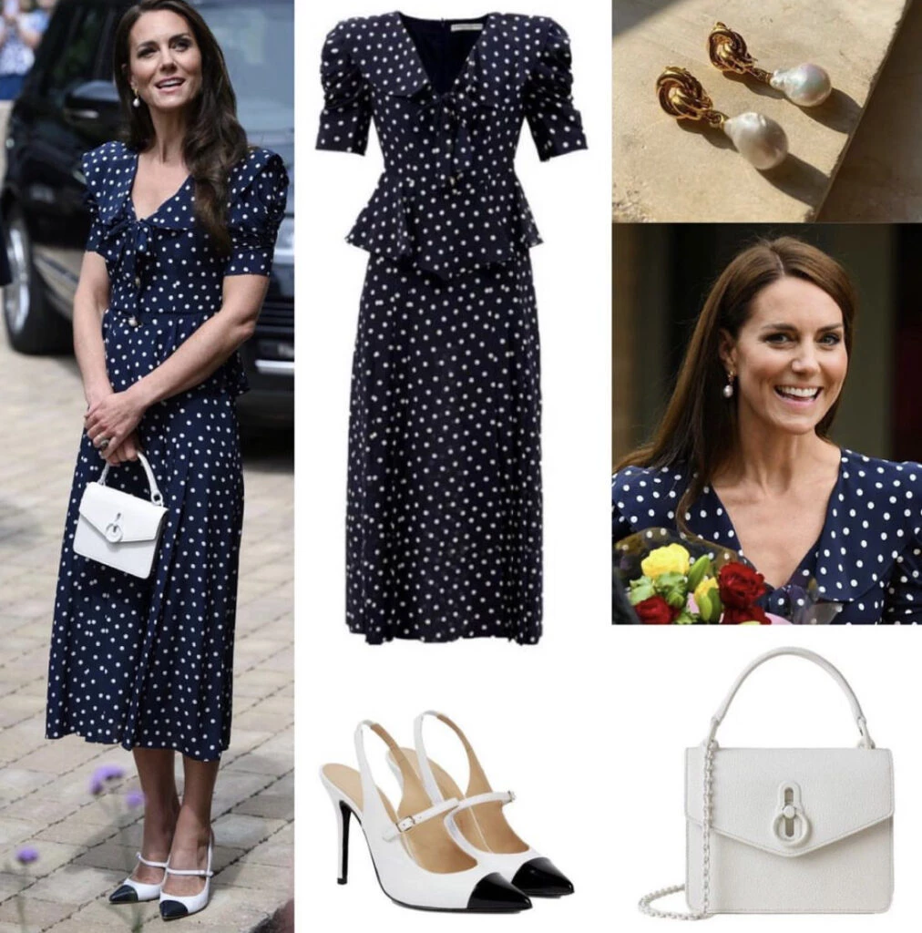Kate Middleton y un look homenaje a Lady Di. Foto: Instagram.