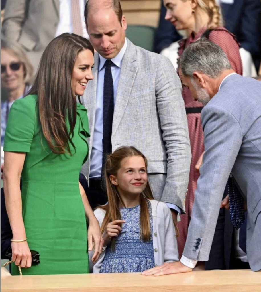 Kate y Charlotte en Wimbledon. Foto: Instagram.