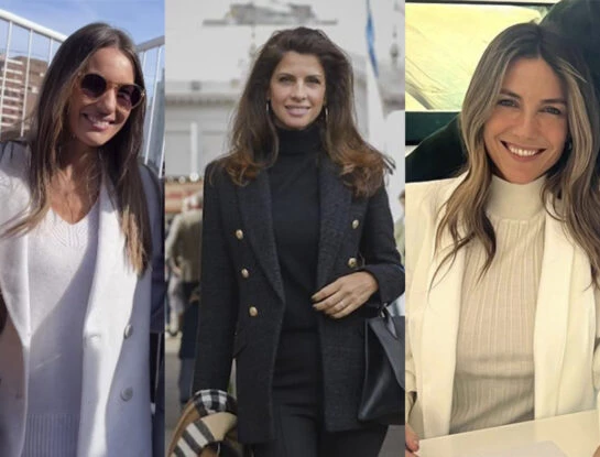 Pampita, Analía Maiorana y María Belén Ludueña: los looks elegantes de las esposas de los precandidatos en La Rural