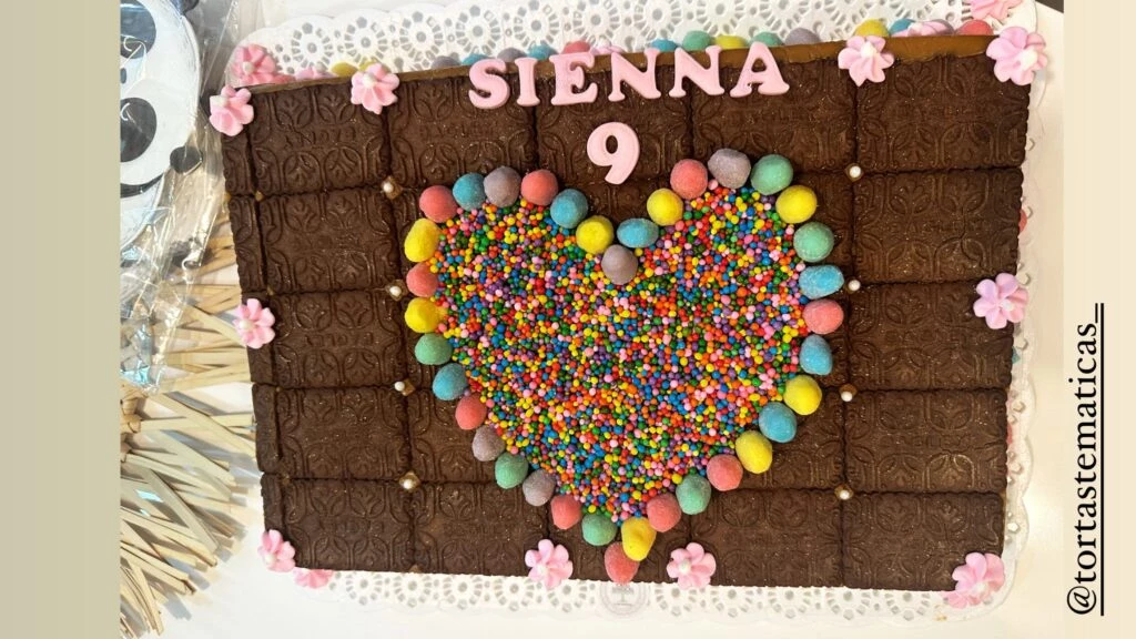 La torta de cumpleaños de Sienna, la hija de Nicole Neumann y Fabián Cubero