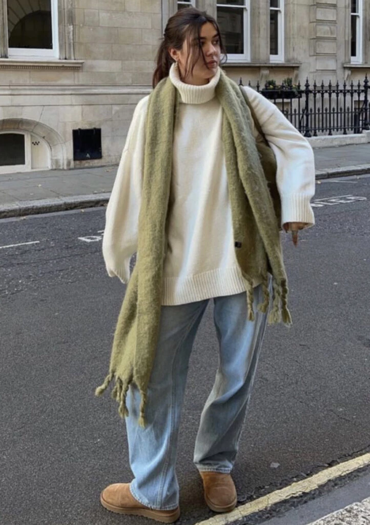 Las bufandas vuelven a ser tendencia este invierno 23. Foto: Pinterest.