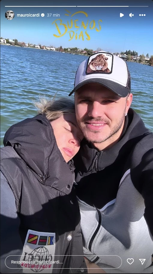 Mauro Icardi subió una foto junto a Wanda Nara en medio de rumores sobre su salud