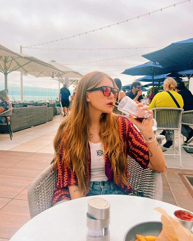 Mica Tinelli viajó a California junto a su novio, Licha López