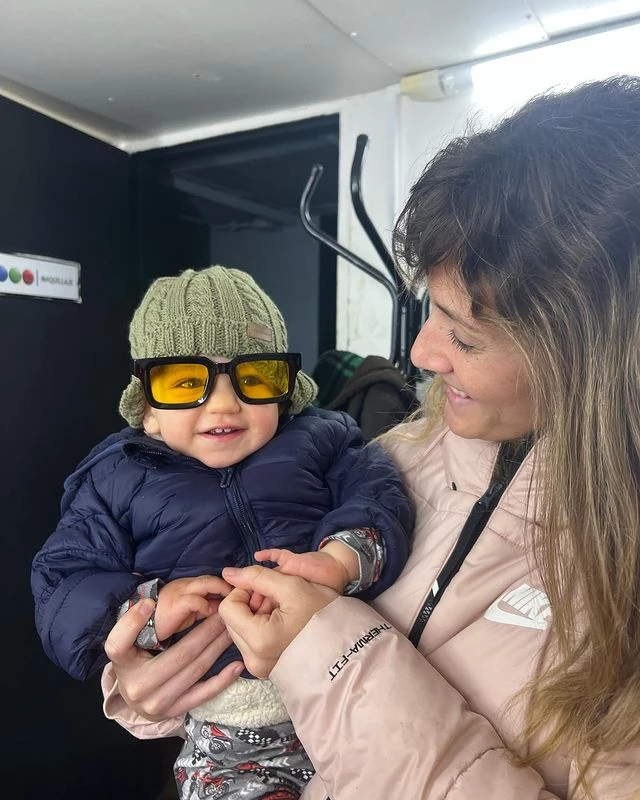 Mica Viciconte junto a Luca Cubero