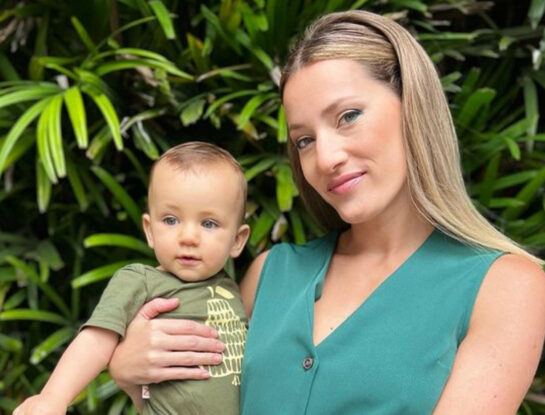 Mica Viciconte mostró el tierno look invernal de Luca Cubero