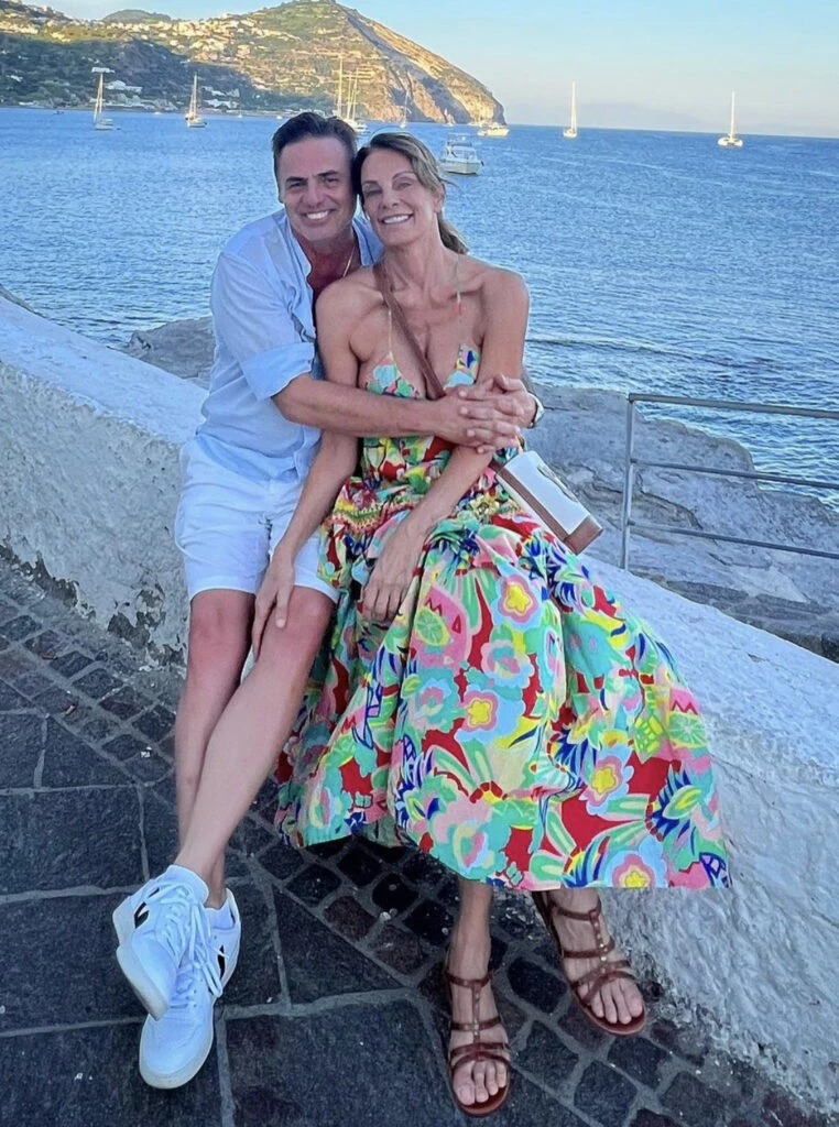 Nequi Galotti apostó por un vestido estampado