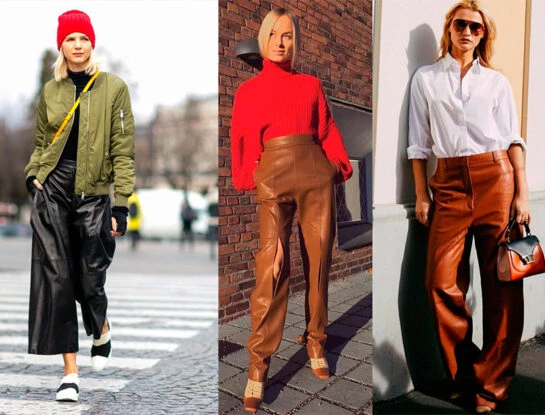 Los pantalones engomados arrasan en el invierno 2023: ideas para combinarlos