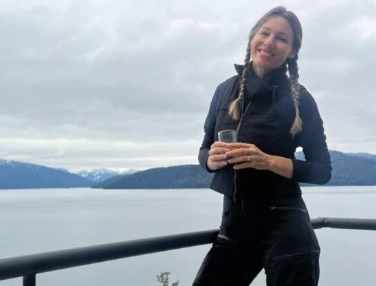 Pampita disfruta de las pistas de esquí con sus hijos en la Patagonia